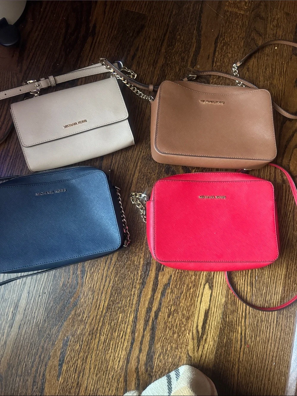 Michael Kors Crossbody Bag Quartet - Red, Navy, Tan, Cream